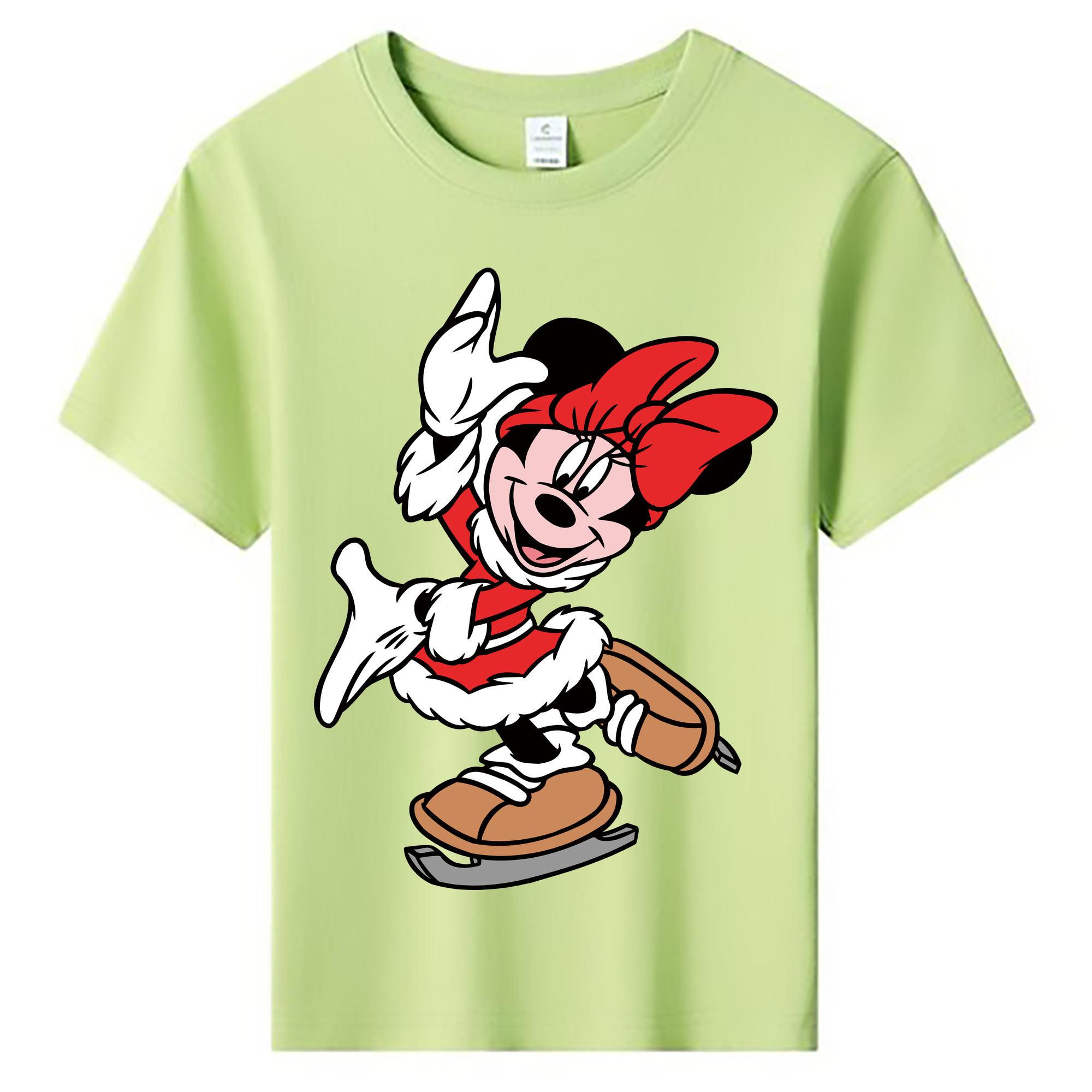ミッキーマウス Mickey Mouse 綿100％キッズTシャツ（フロントプリント）